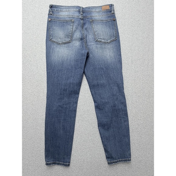 Judy Blue Jeans Womens 30 Blue JB8271‎ DK Relaxed Fit Distressed Stretch Denim - Picture 10 of 12